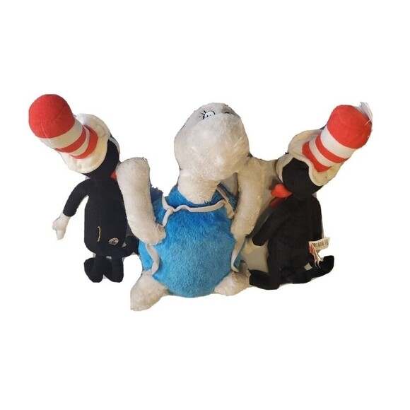 Dr Seuss Plush Cat In The Hat & Yertle the Turtle Stuffed Toy Characters - Picture 8 of 15